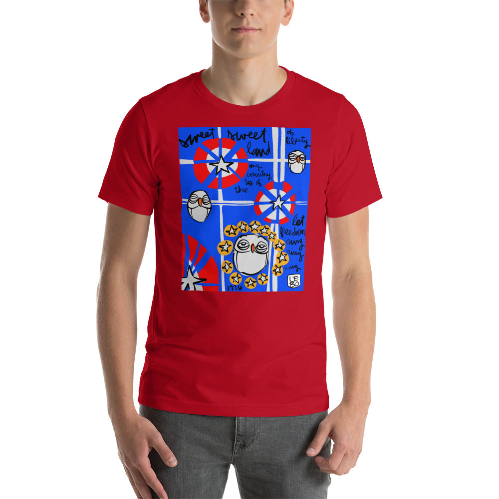 America - Sweet Sweet Land - Lebo Unisex Short Sleve T-Shirt